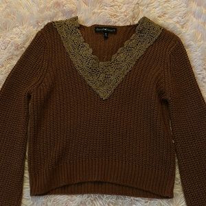 Derek Heart Brown Sweater